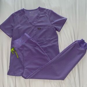 Figs Scrubs Catarina Top and Zamora Joggers